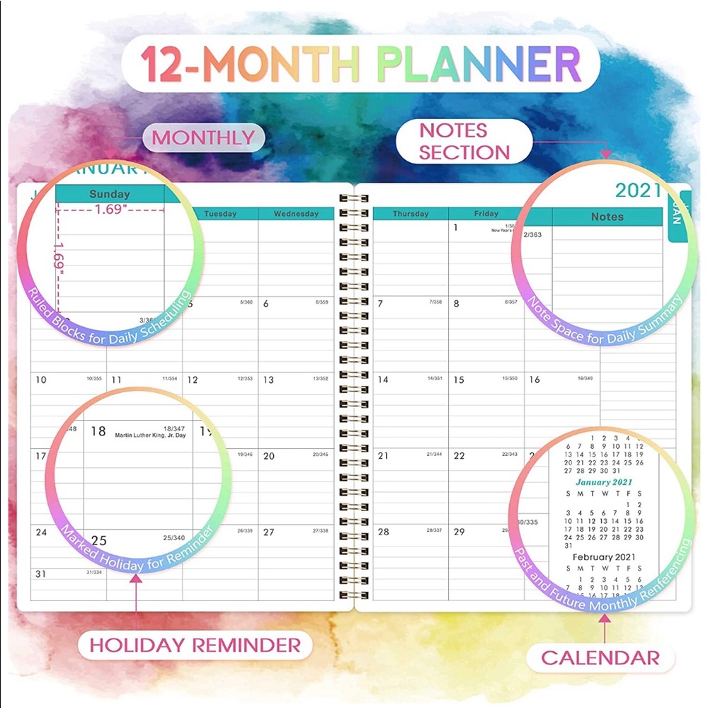 Beautiful 2021 planner - Picture 3 of 9